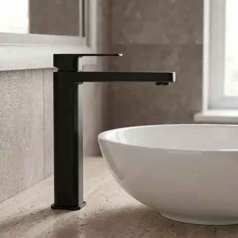 REA Umyvadlový baterie Arlo Black, vysoká REA-B4586