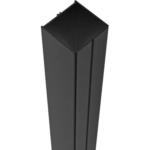 CERANO Rozšiřovací profil pro boční stěnu Porte, Santoro, Lantono L/P černá 15 mm CER-668815