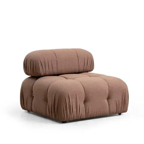 Křeslo / Jednomístná pohovka Bubble O1 - Brown Bouclette