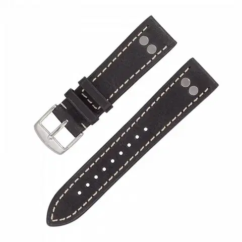 Řemínek Laco Pilot Strap - černý - 18 mm - L – Standardní délka - 16 mm