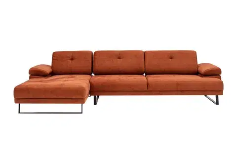 Rohová sedací souprava Mustang Large Left - Orange