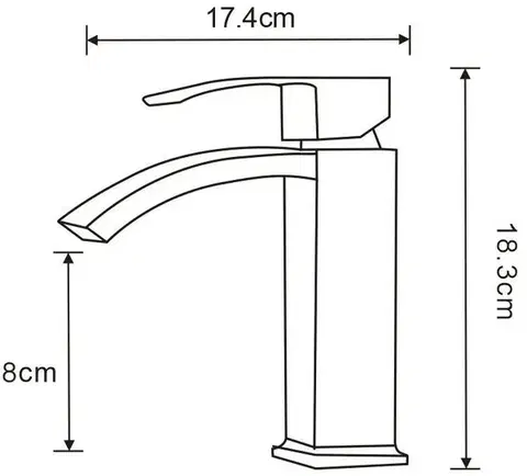 MEXEN Libra umyvadlová baterie, černá 745100-70