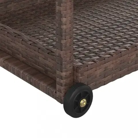 Zahradní barový vozík polyratan Dekorhome