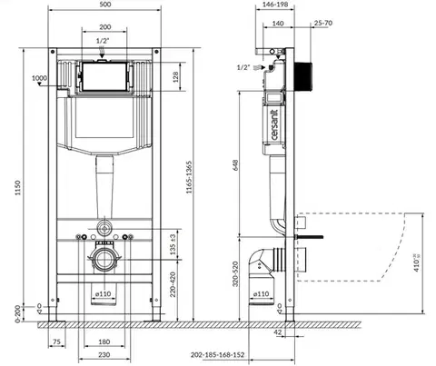 CERSANIT Podomítkový systém SYSTEM 50 MECH K97-526