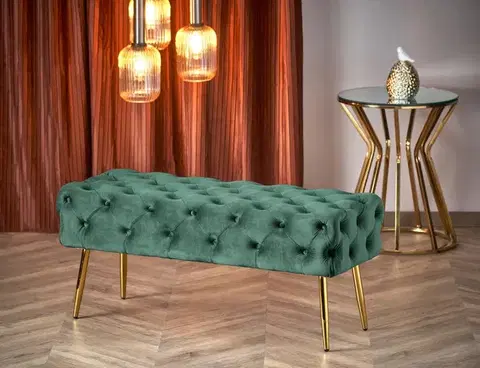 HALMAR Lavice Athena tmavě zelená