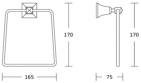 MEXEN Dalia držák ručníků, chrom 7017332-00