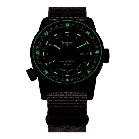 Traser P68 Pathfinder Solar Black Šedé Nato