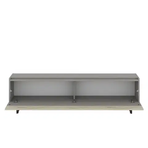 TV stolek Sign - Grey, Travertine