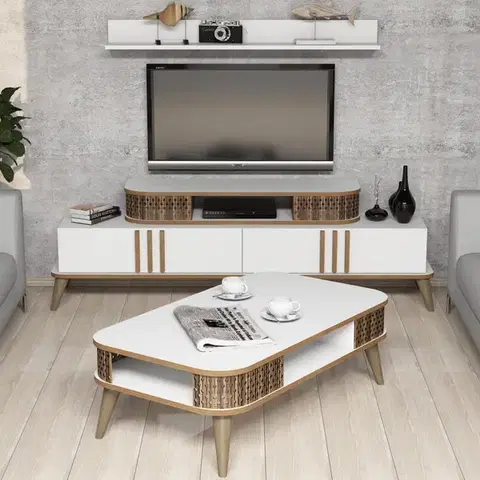 Living Room Furniture Set Eylül - White