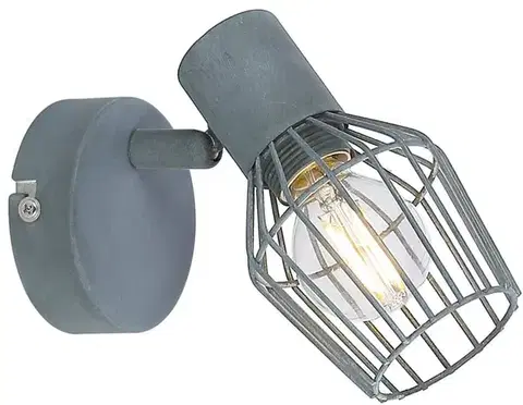 Nástěnná lampa 1X40W E14 šedá VIKING