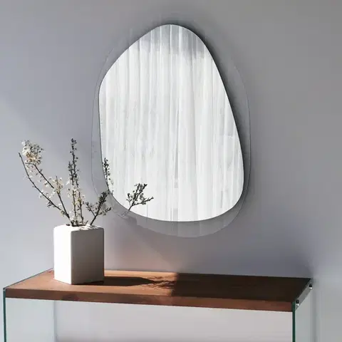 Kalune Design Dekorativní nástěnné zrcadlo Aqua 75x55 cm transparent