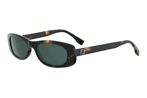 FENDI Squared Havana Rectangular Sunglasses - ONE SIZE (53)