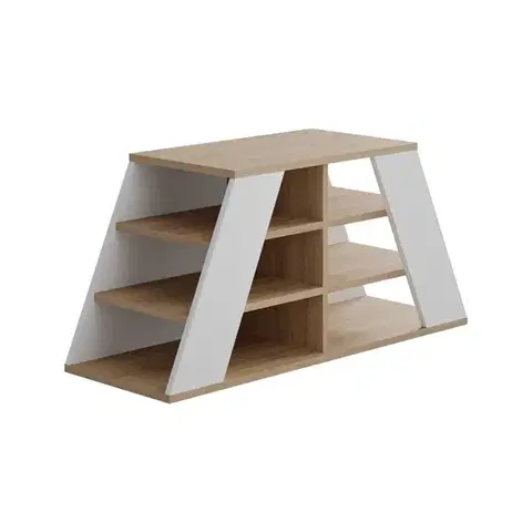 Botník Pyramid Shoe Bench - Oak, White
