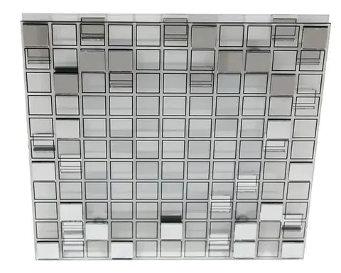 Zrcadlový strop čtvercový LED teplý mozaikový