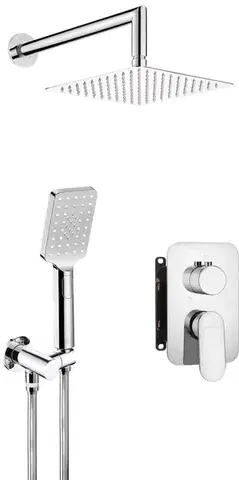 DEANTE Alpinia chrom Sprchový set pod omítku, s baterií BOX BXYZ0GAM