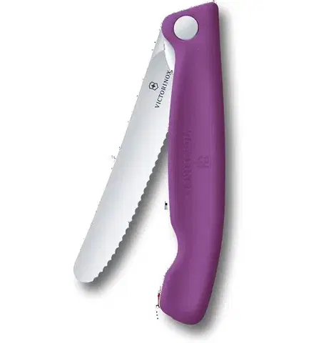 Piknikový nůž Victorinox Swiss Classic Wavy 11cm fialový 6.7835.FC1