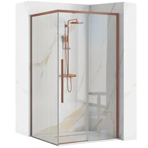 REA Sprchový kout SOLAR Copper Brush 90x90 Bez sprchové vaničky REA-K9512
