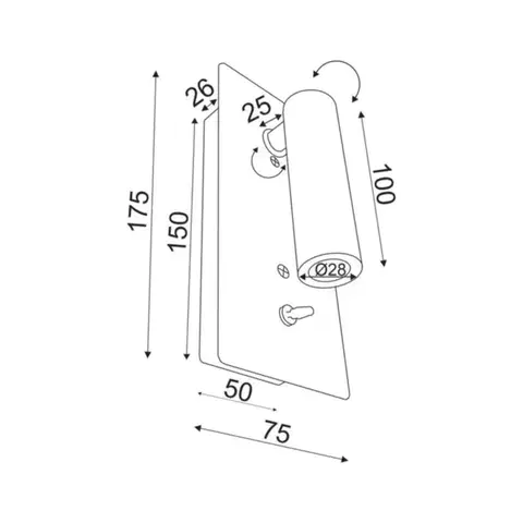 ACA Lighting Wall&Ceiling LED nástěnné svítidlo 151BMA
