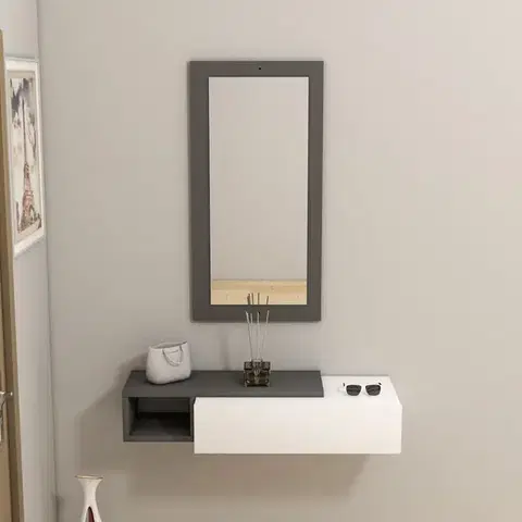 Příborník Vien - Anthracite, White
