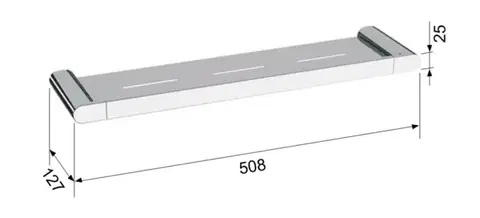 SAPHO FLORI polička 508, chrom RF016
