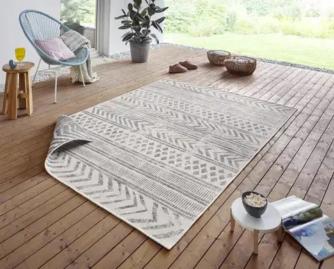 Hanse Home, Kusový koberec Twin Supreme 103862 Biri Grey/Cream – na ven i na doma, 200x290, šedá, chodba / předsíň