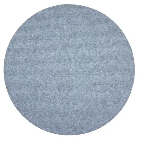Vopi, Kusový koberec Quick step šedý kruh, 100x100 (průměr) kruh, šedá, chodba / předsíň