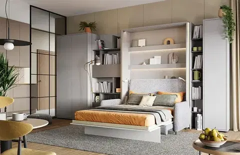 Dig-net nábytek Regál Lenart BED CONCEPT BC-23 | dub artisan / černá