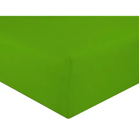 Prostěradlo jersey zelená kiwi TiaHome - 120x200cm