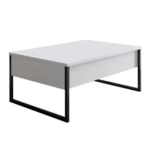 Konferenční stolek Luxe White and Black