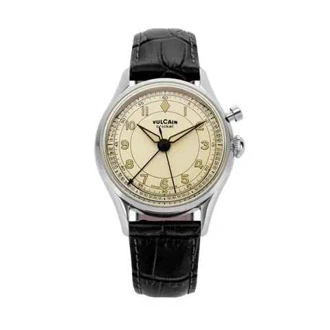 Vulcain Cricket Classique 36 mm - Eggshell - Grey