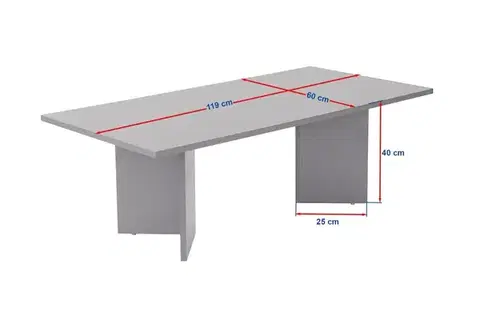Konferenční stolek Sabin - Travertine