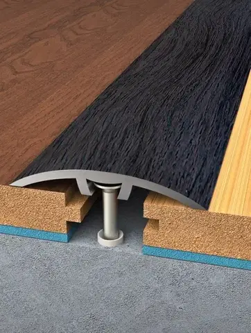 Profilteam, Přechodová lišta (profil) Wenge, 900x40 mm, hnědá