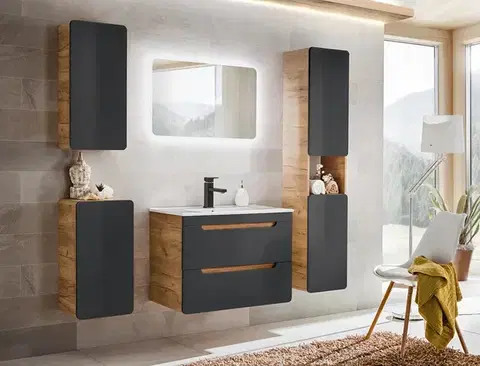 COMAD Vysoká skříňka 2 dvířka ARUBA COSMOS 5907611647332