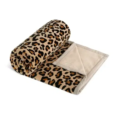Bellatex Deka Korall micro jednolůžko Leopard, 150 x 200 cm