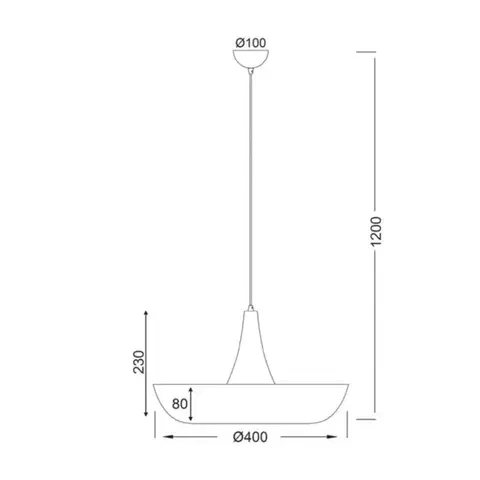 ACA Lighting Prim závěsné svítidlo OD5435BK