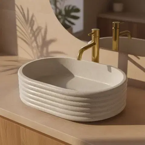 REA Umyvadlo na desku Nicoletta Beige REA-U7346