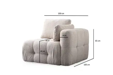 Dvoumístná pohovka Amaris 2 Seater - Beige