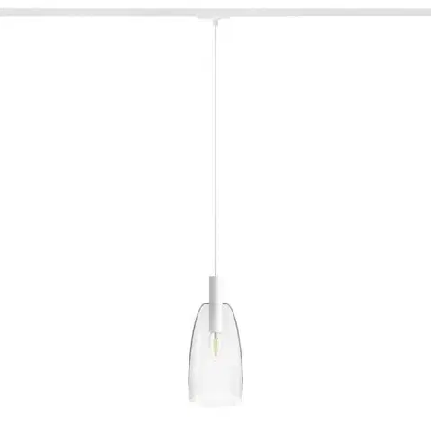 RED - DESIGN RENDL RENDL BELLINI L E14 pro jednookr. lištu závěsná bílá čiré sklo 230V E14 15W R13963