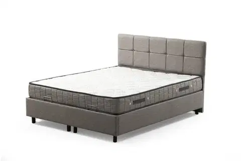 Rám jednolůžkové postele s čelem Vitalia 90 x 190 - Light Grey