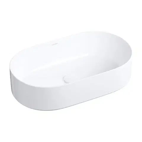 OMNIRES MESA umyvadlo na desku, 53  x 32 cm bílá lesk /BP/ MESA530BP