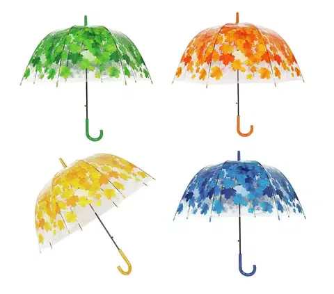 PROHOME - Deštník PVC listy 85cm různé barvy