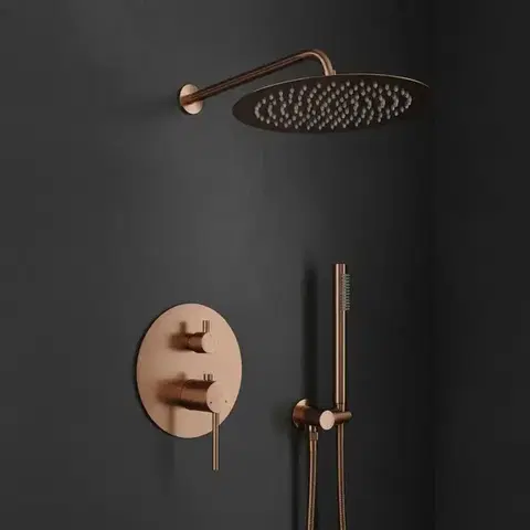 REA Podomítková sprchová sada Foss Clif Brush Copper + BOX REA-P5649
