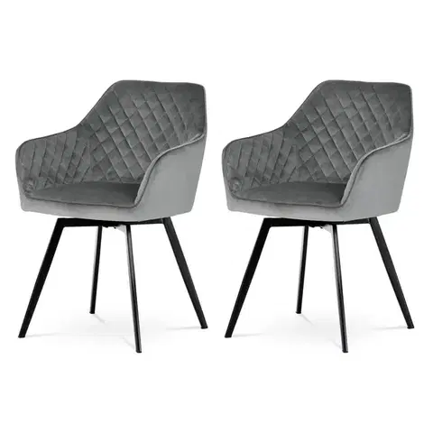 Sada jídelních židlí DCH-425 GREY4, 2 ks