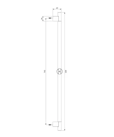 OMNIRES Posuvný držák sprchy, 83 cm chrom /CR/ DR09CR