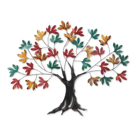 Dekorativní kovový doplněk na zeď Yggdrasil