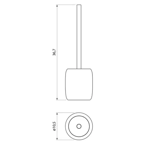 SAPHO BOLD WC štětka na postavení, agila 103T31533