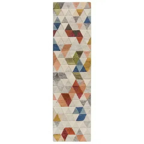 Flair Rugs, Běhoun Moda Amari Natural/Multi, 60x230, vícebarevná, chodba / předsíň