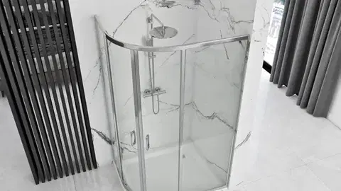 REA Akrylátová LOOK sprchová vanička 80x100 L bílá REA-K7909