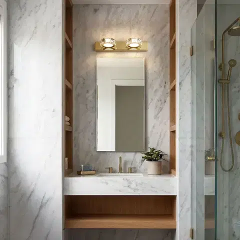 REA Nástěnné svítidlo LED APP1937-2W GOLD OSW-66071
