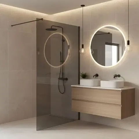 REA/S Sprchová zástěna Flexi Grey / Titan 80 KPL-K99486